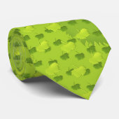 Cravate Feuille de la vigne verte (Roulé)