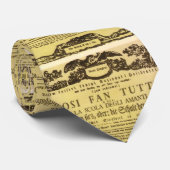 Cravate Feuille de lecture Così Fan Tutte (Mozart) (Roulé)