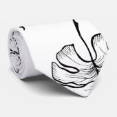 Cravate Feuille de monstera de dessin (Roulé)