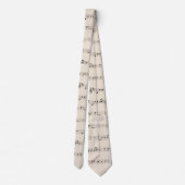 Cravate Feuille de musique (Dos)