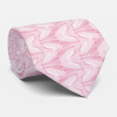 Cravate feuille d'érable Abstrait - rose (Roulé)