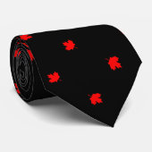 Cravate Feuille d'érable du chalet canadien (Roulé)