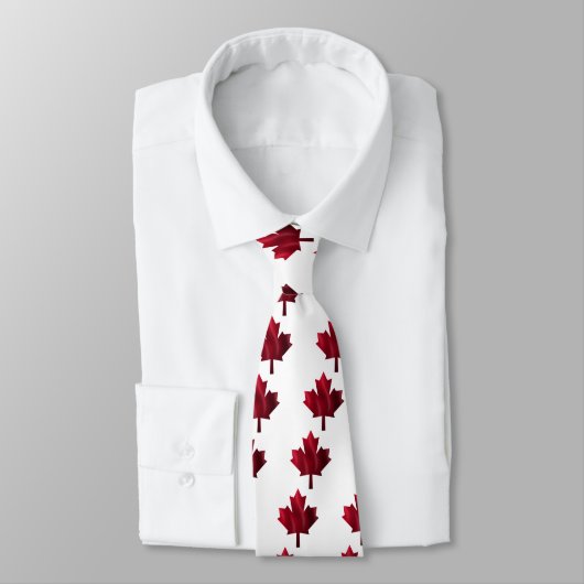 Cravate Feuille d'érable rouge (Attaché)