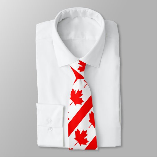 Cravate Feuille d'érable rouge du Canada (Attaché)