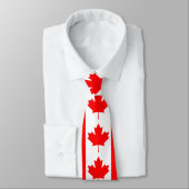 Cravate Feuille d'érable rouge du Canada (Attaché)