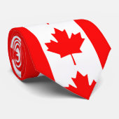 Cravate Feuille d'érable rouge du Canada (Roulé)