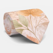 Cravate Feuille d'érable tendre d'automne (Roulé)