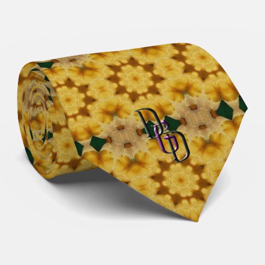 Cravate Feuille d'or (Roulé)