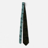 Cravate Feuille Motif Sparkling Palm ID Turquoise831 (Dos)
