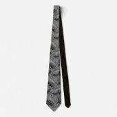Cravate Feuille Motif Sparkling Palm Silver ID831 (Devant)