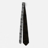 Cravate Feuille Motif Sparkling Palm Silver ID831 (Dos)