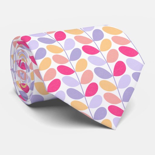 Cravate Feuille rétro 01 (Roulé)