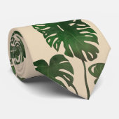 Cravate Feuille Tropicale de Monstera (Roulé)