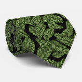 Cravate feuille vert (Roulé)