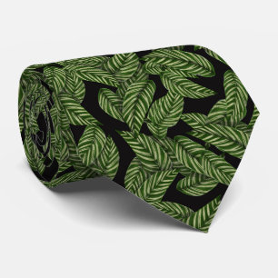 Cravate feuille vert