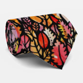 Cravate Feuilles automnales (Roulé)