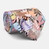 Cravate : Feuilles bio (noir) (Roulé)