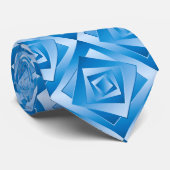 Cravate Feuilles Bleues (Roulé)