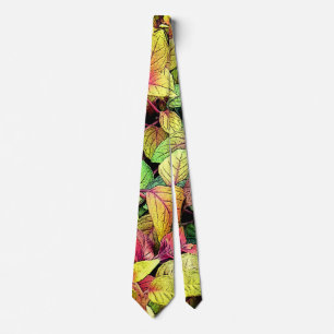 Cravate Feuilles brillants