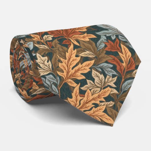 Cravate Feuilles d'automne | (Roulé)