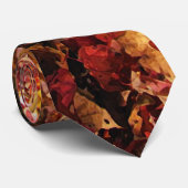 Cravate Feuilles d'automne (Roulé)