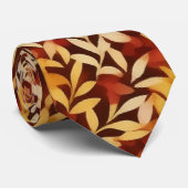 Cravate Feuilles d'automne (Roulé)