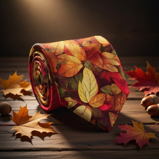 Cravate Feuilles d'automne Couleurs d'automne