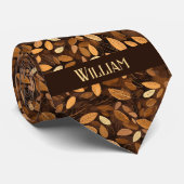 Cravate Feuilles d'automne Monogramme (Roulé)