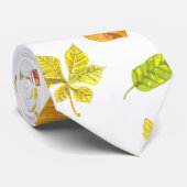 Cravate Feuilles d'automne motif (Roulé)