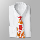 Cravate Feuilles d'automne motif 02 Non BG (Attaché)