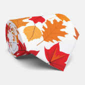 Cravate Feuilles d'automne motif 02 Non BG (Roulé)