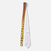 Cravate Feuilles D'Automne Orange Et Doré (Dos)