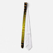 Cravate Feuilles D'Automne Orange Et Doré (Dos)