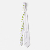 Cravate Feuilles d'automne rouge vert orange feuilles (Dos)