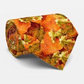 Cravate Feuilles d'automne tombées (Roulé)