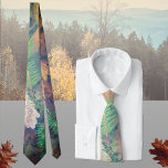 Cravate Feuilles de chêne orange sous l'eau<br><div class="desc">Élever votre tenue d'automne avec cette Cravate avec une photo de feuilles d'automne flottant doucement sur l'eau. Le subtil mélange de teintes vertes et brunes saisit parfaitement l'essence de la saison,  ce qui en fait un accessoire incontournable pour les amoureux de la nature.</div>