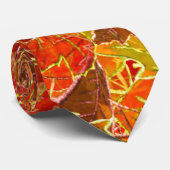 Cravate Feuilles de érable scintillantes d'automne (Roulé)