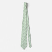 Cravate Feuilles de Eucalyptus Vert Botanique Hommes (Devant)