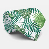 Cravate Feuilles de la jungle tropicale (Roulé)