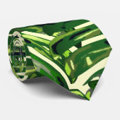 Cravate Feuilles de Monstera Tropical (Roulé)