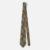 Cravate Feuilles de palmier tropical pour papa (Devant)