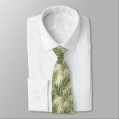 Cravate Feuilles de palmier vert tropical (Attaché)