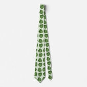Cravate Feuilles de palmiers, Feuilles verts, Motif tropic (Devant)