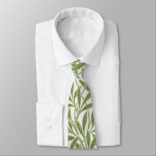 Cravate Feuilles de saule victoriennes vintage par William