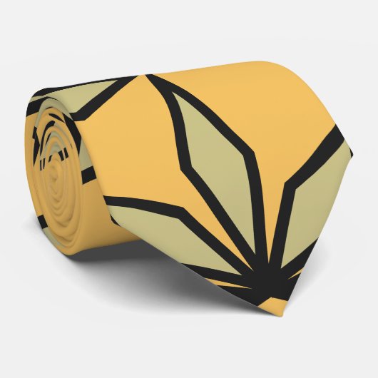 Cravate Feuilles déco (Roulé)