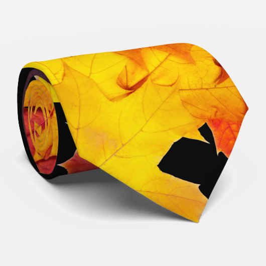 Cravate Feuilles d'érable (Roulé)