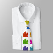 Cravate Feuilles d'érable colorés (Attaché)