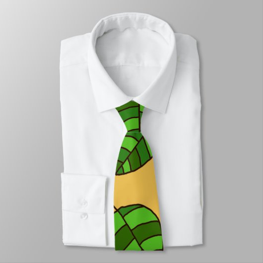 Cravate Feuilles d'été ajustable Motif feuille verte ajust (Attaché)