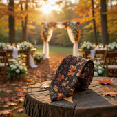 Cravate Feuilles d'Héritage d'Automne Luxe