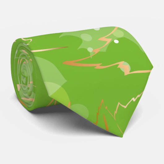 Cravate Feuilles d'or 7 (Roulé)